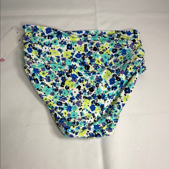 Anne Cole Floral Bikini Bottom - Blue, Green, Yellow - Picture 5 of 5